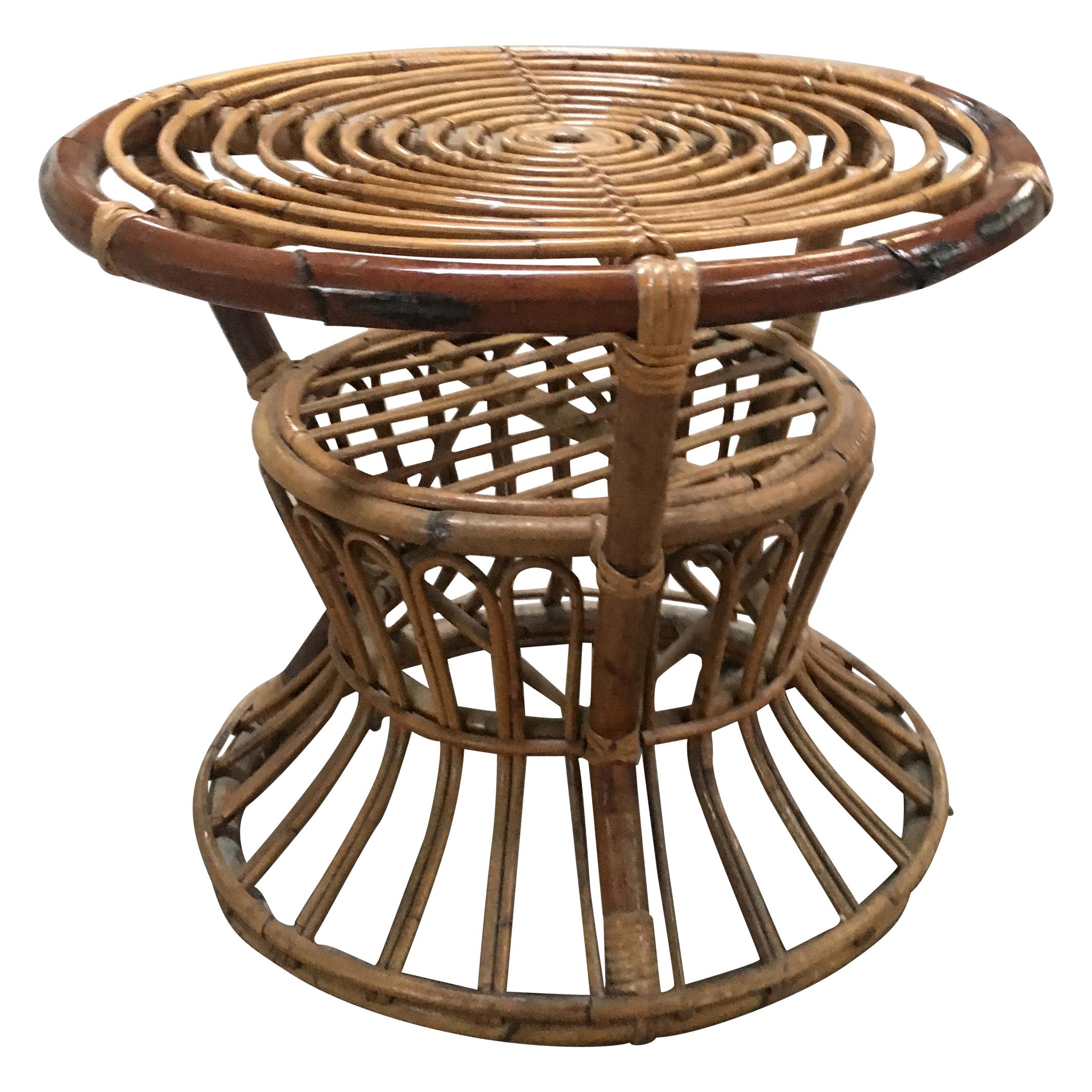 Bamboo Side Table at 1stdibs