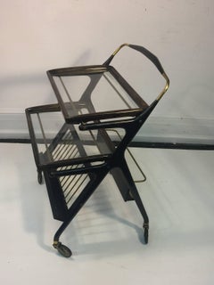 Mid-Century Modern Italian Bar Cart by Cesare Lacca
