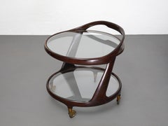 Mid-Century Modern Italian Bar Cart by Cesare Lacca, Italy, 1950