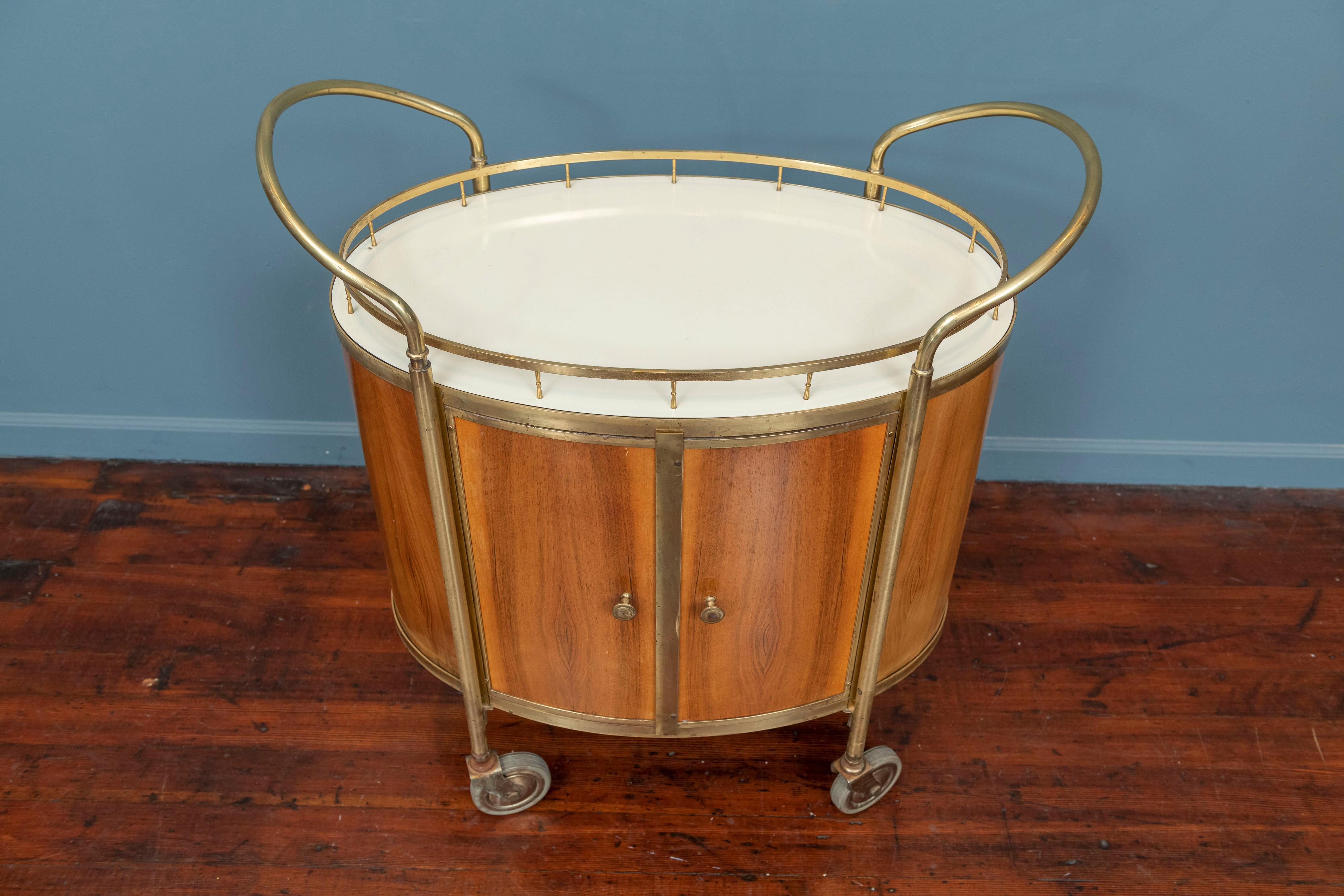 Mid-Century Modern Italian Bar Cart 1