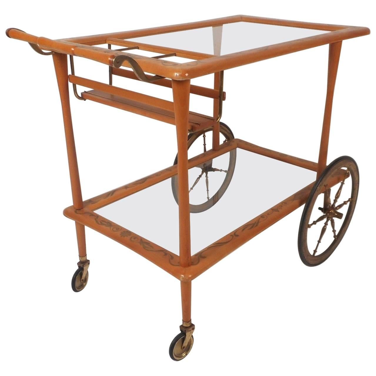 Mid-Century Modern Italian Bar Cart