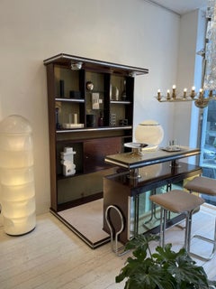 Mid-Century Modern Italian Bar Set with Two Bar Stools, 1960s
