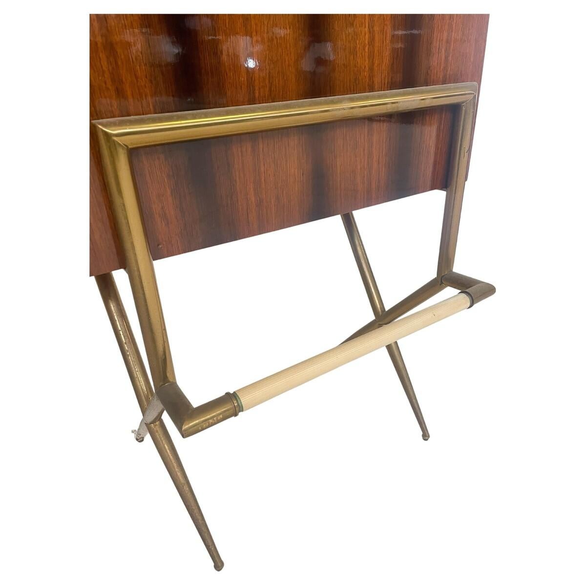 Mid-Century Modern Italian Bar with 2 Stools, 1950s For Sale 1