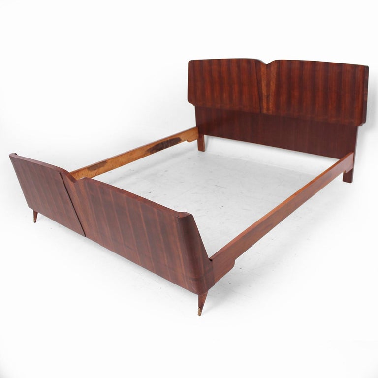 MidCentury Modern Italian Bed Frame, after Borsani For Sale at 1stDibs modern bed frame