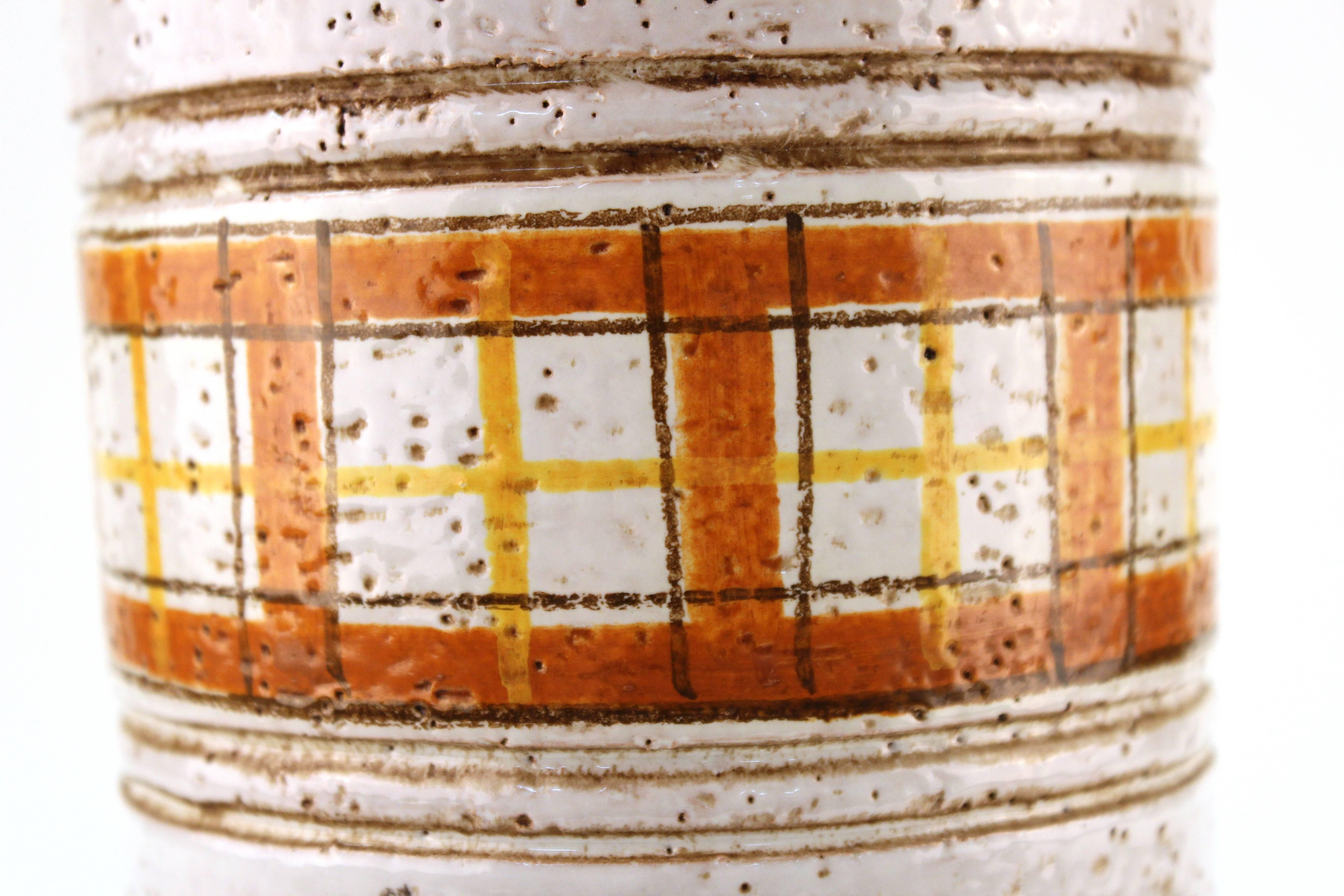 Mid-Century Modern Italian Bitossi by Rosenthal Ceramic Vase 5