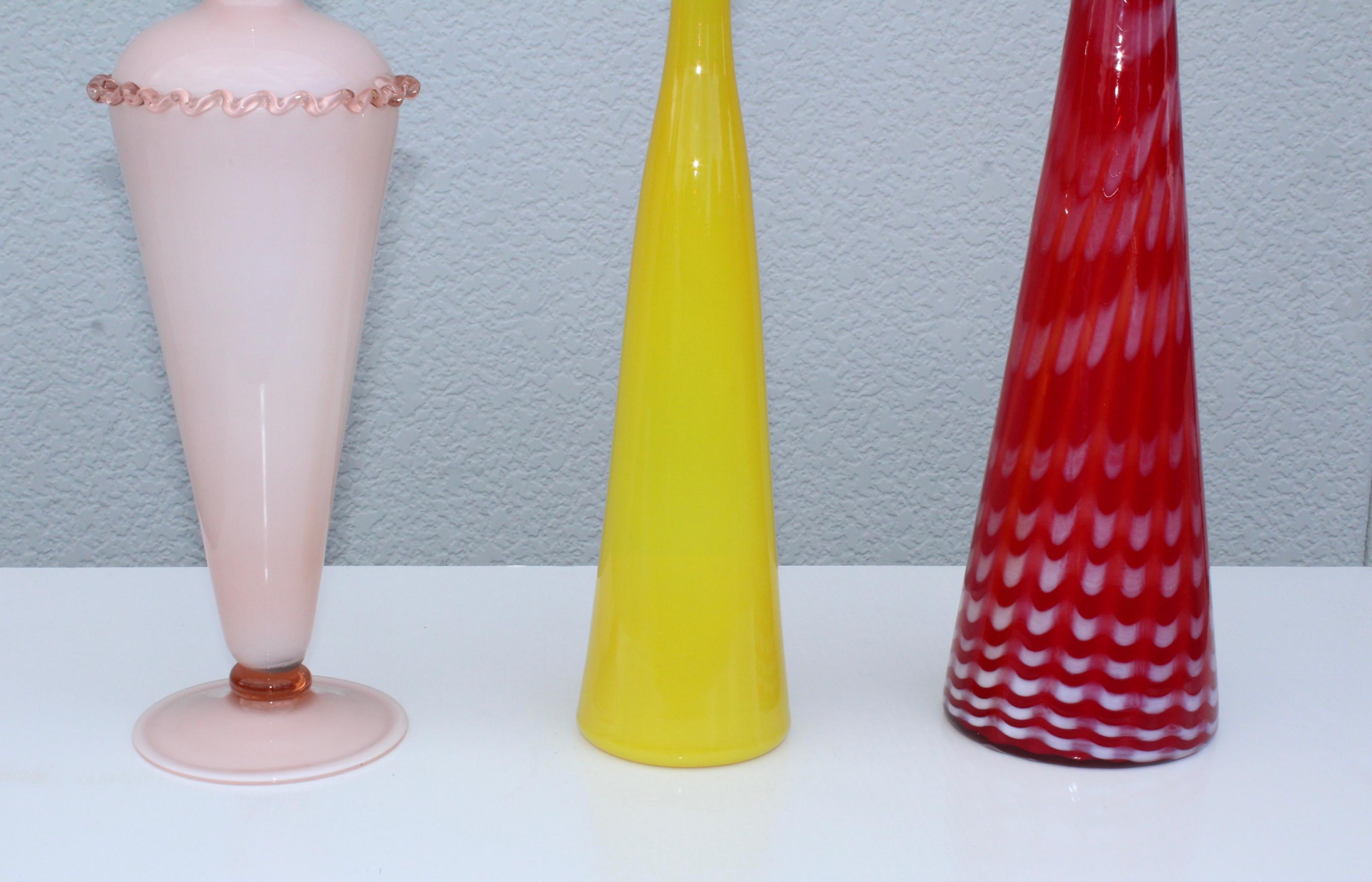 Mid-Century Modern Italian Bottles with Stopper In Good Condition For Sale In New York, NY