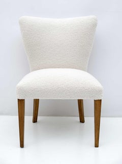 Mid-Century Modern Italian Bouclé Small Armchair, 1950s