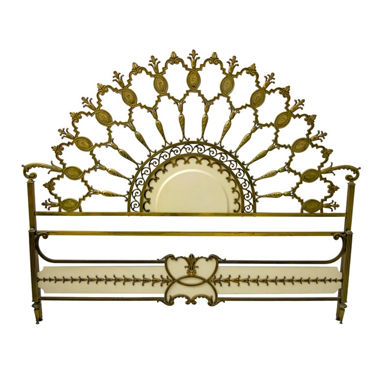 MidCentury Modern Italian Brass Bed, 1960s at 1stDibs