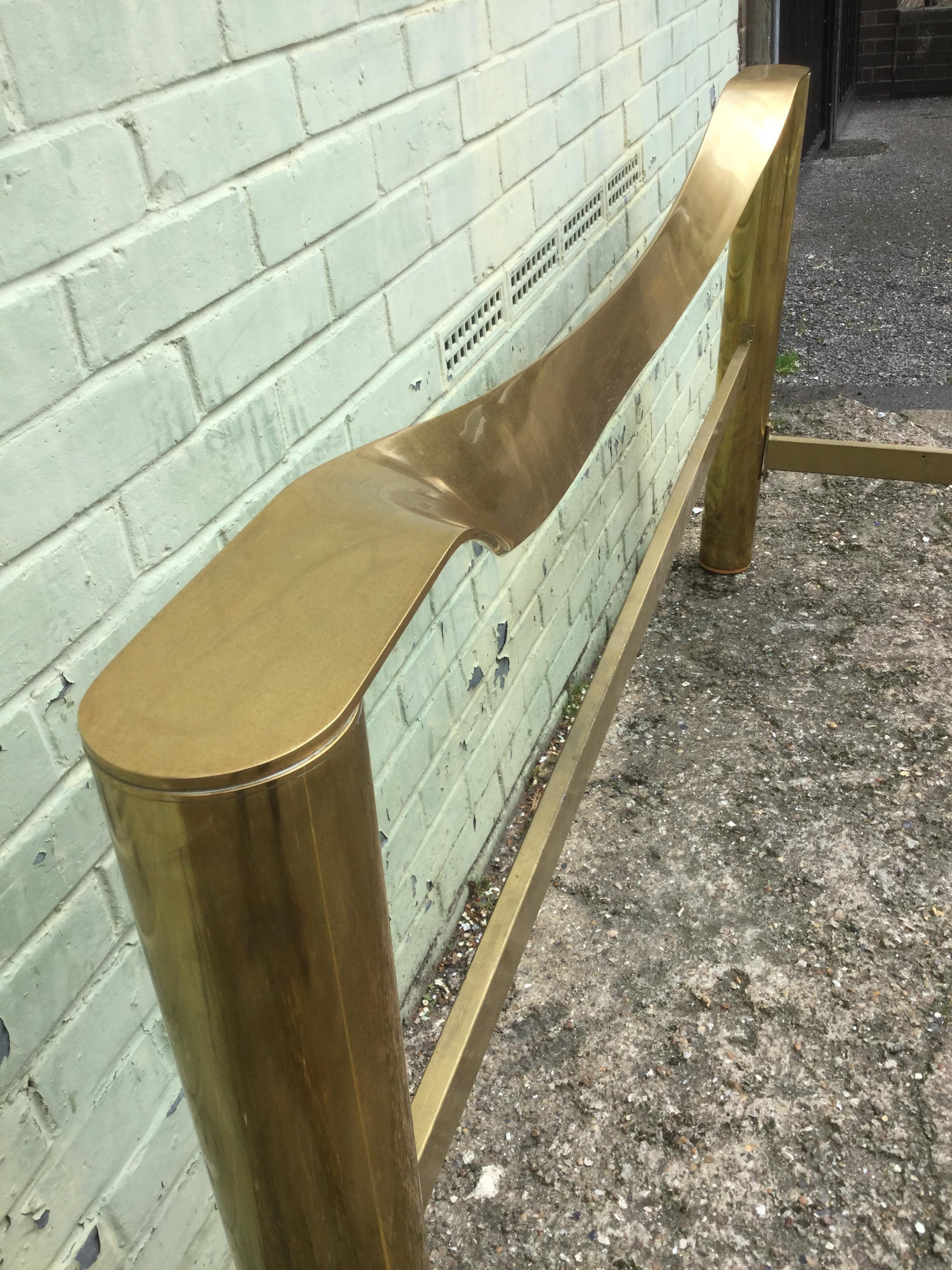 Mid-Century Modern Italian Brass Bed by Luciano Frigerio from 1970s 6