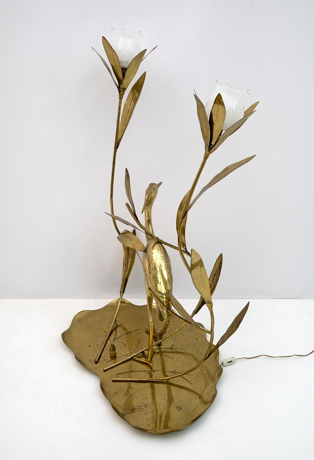 Mid-Century Modern Italian Brass Floor Lamp by Cittone Oggi, 1960s For Sale 3