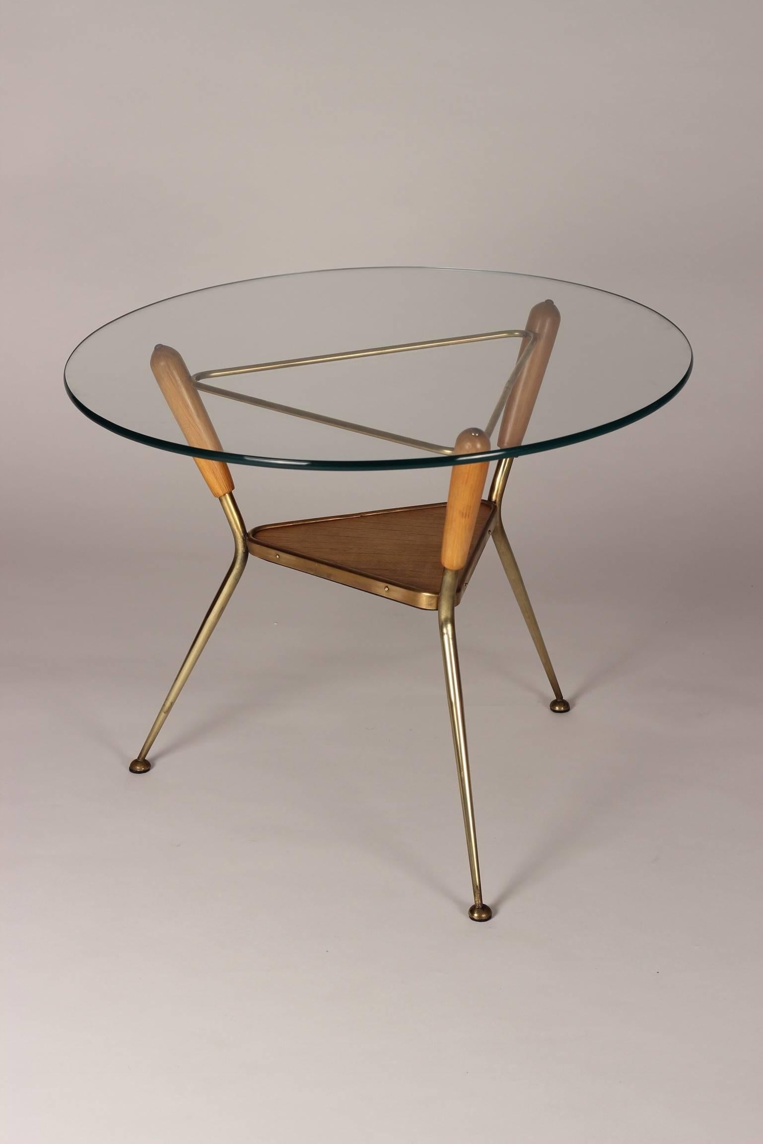Mid-Century Modern Italian Brass Side Table, 1960s 3