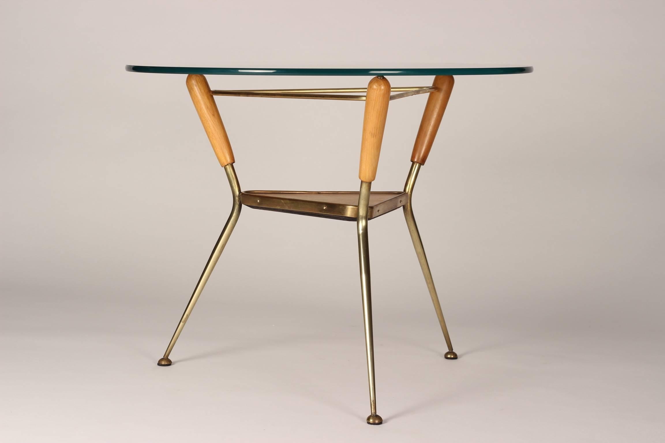 Mid-Century Modern Italian Brass Side Table, 1960s 4