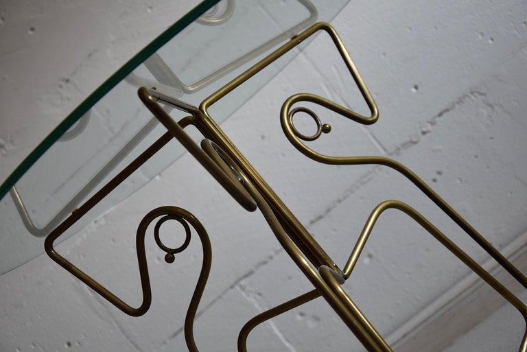 Mid century Modern Italian Brass Side Table at 1stDibs