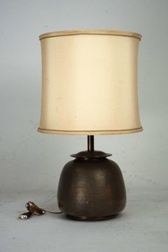 Mid-Century Modern Italian Brass Table Lamp – 1960s Vintage