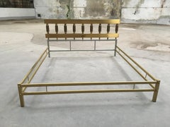 Mid-Century Modern Italian Bronze Bed by Luciano Frigerio from 1970s