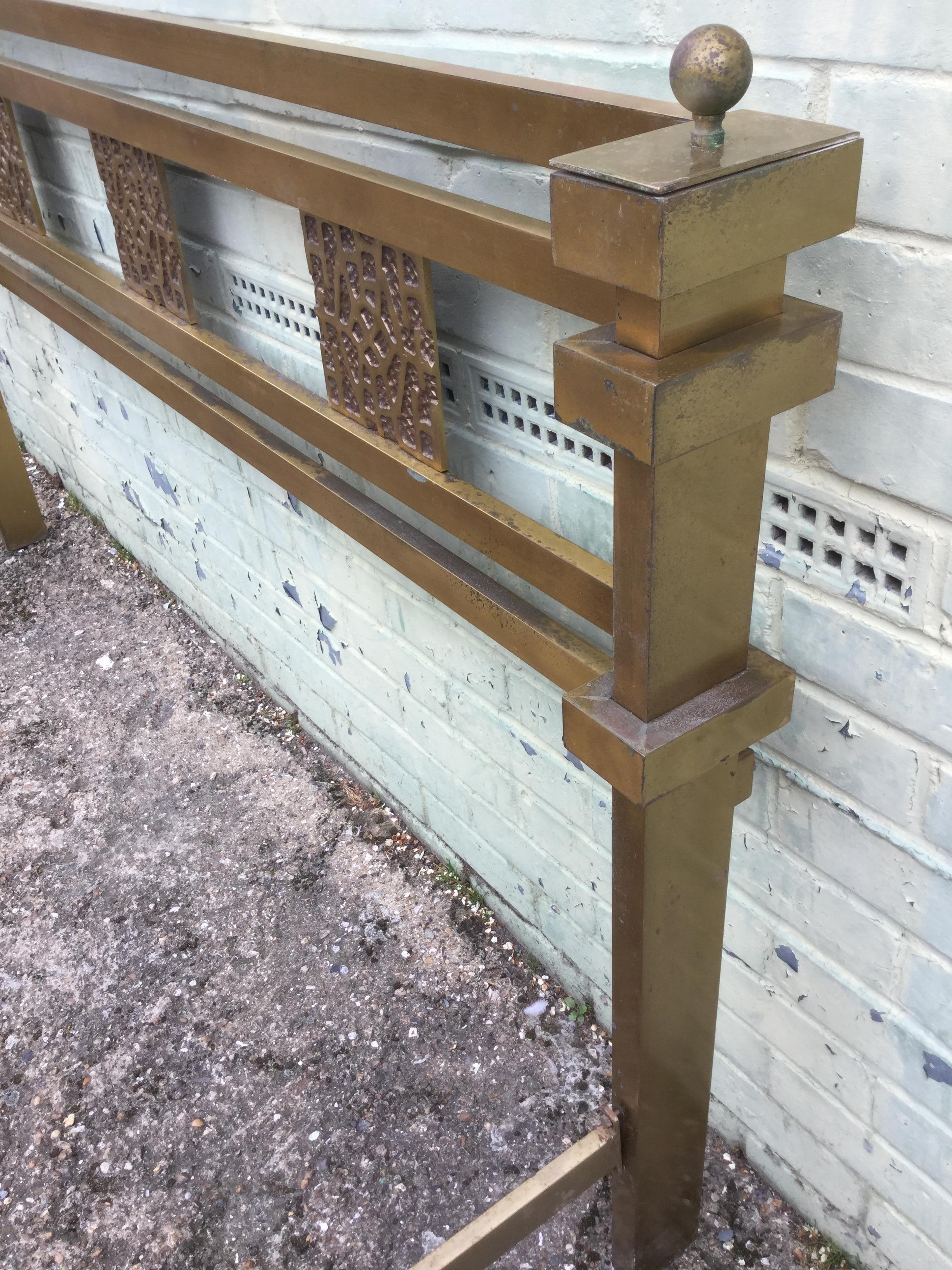 Mid-Century Modern Italian Bronze Bed by Luciano Frigerio from 1970s 2