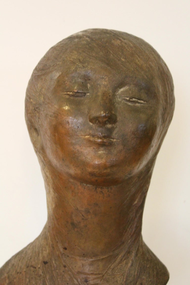 MidCentury Modern Italian Bronze Sculpture by Pino Conte For Sale at