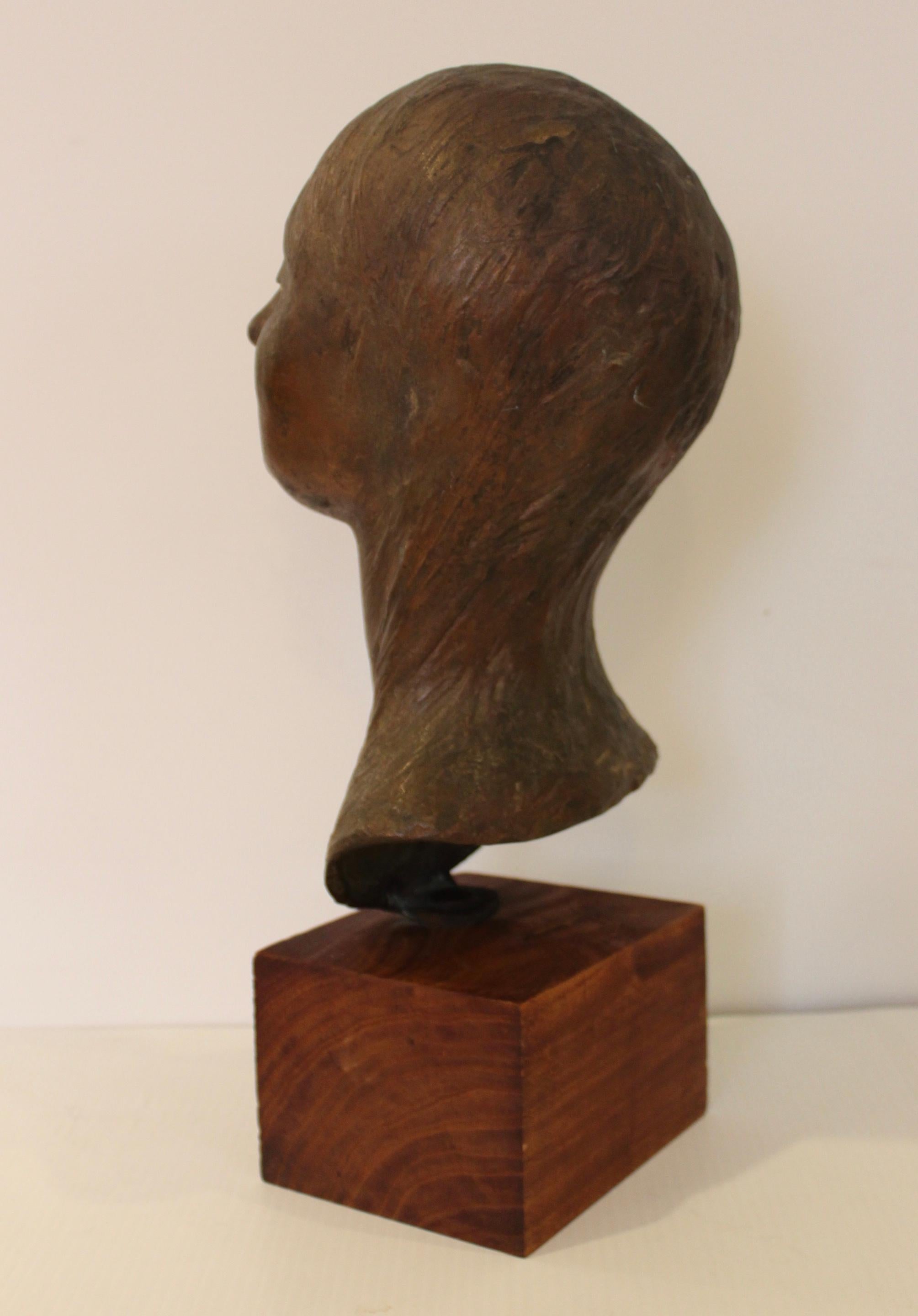 Mid-Century Modern Italian Bronze Sculpture by Pino Conte For Sale 2