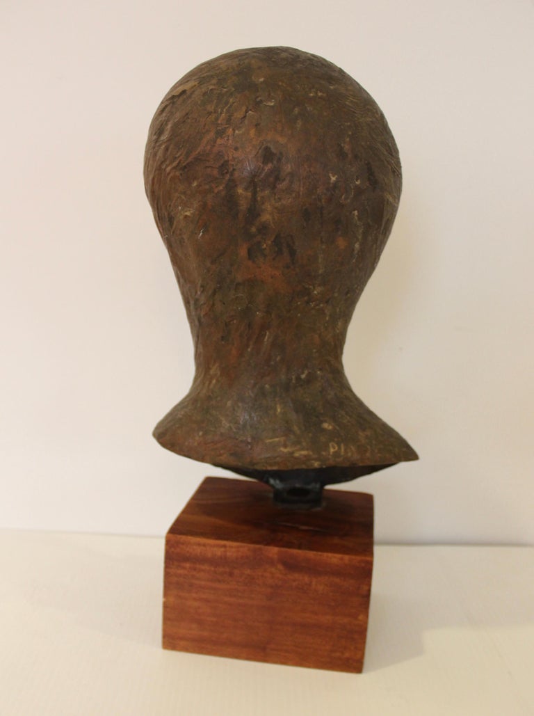MidCentury Modern Italian Bronze Sculpture by Pino Conte For Sale at