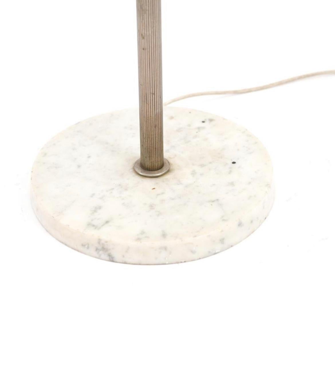 Mid-Century Modern Italian Candelabra Style Floor Lamp with Italian Marble Base For Sale 1