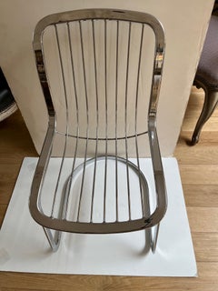 Mid Century Modern Italian Cantilever Dining Chair by Gastone Renaldi for Cidue