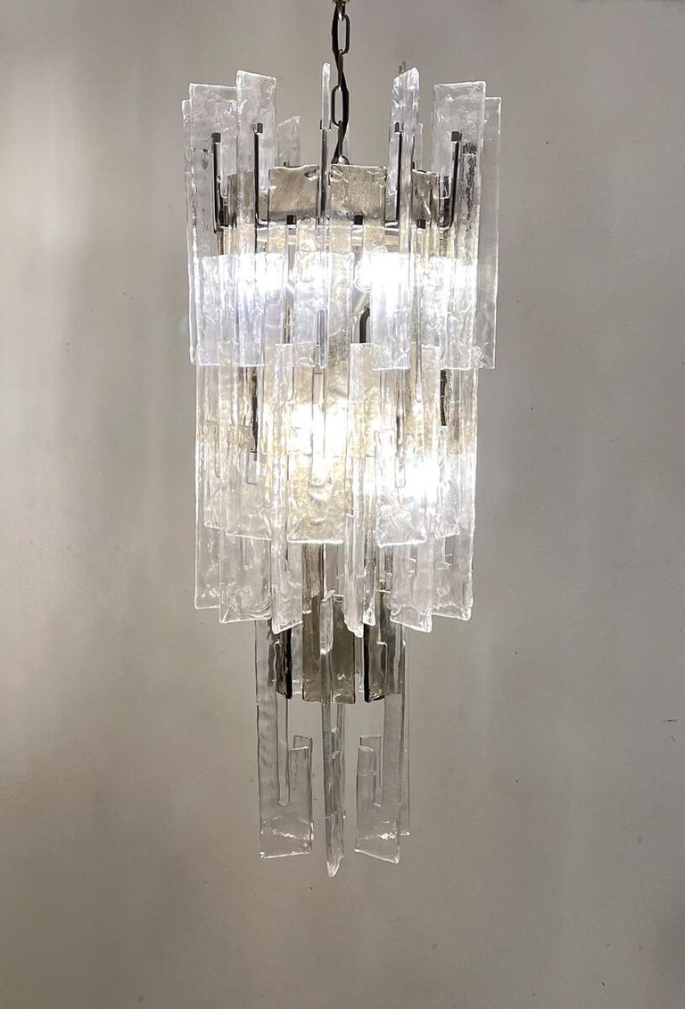 MidCentury Modern Italian Ceiling Light by Carlo Nason, Murano Glass