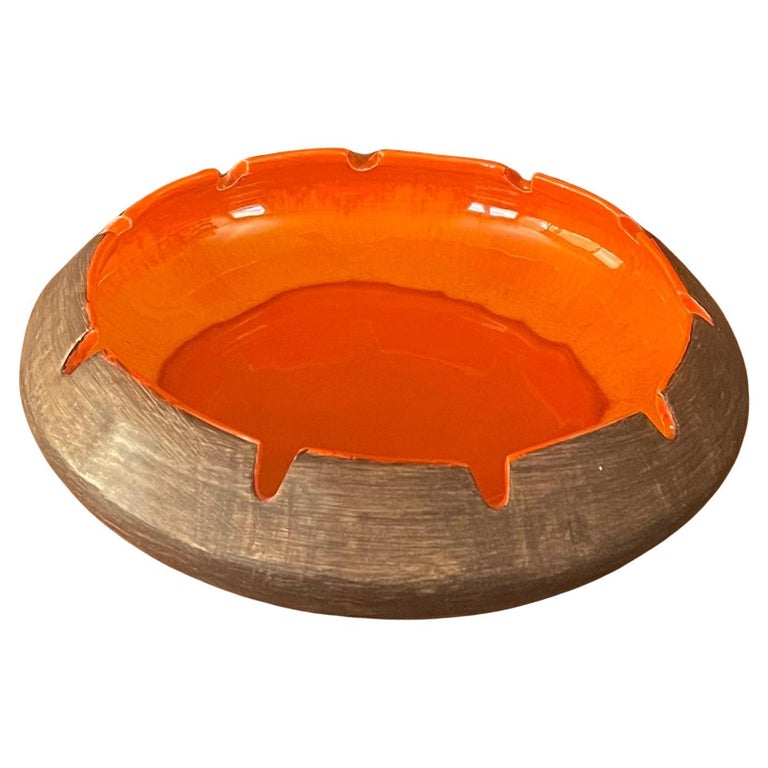 Mid Century Modern Italian Ceramic Ashtray For Sale at 1stDibs