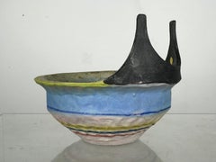 Italian Modern Whimsical Ceramic Bowl by Gli Etruschi