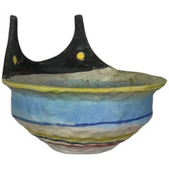 Mid-Century Modern Italian Ceramic Bowl by Gli Etruschi