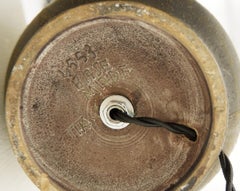 Lámpara de sobremesa de cerámica italiana moderna de mediados de siglo, años 60