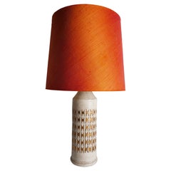Italienische Keramik-Tischlampe im Mid-Century-Modern-Stil von Bitossi für Bergboms, 1970er Jahre