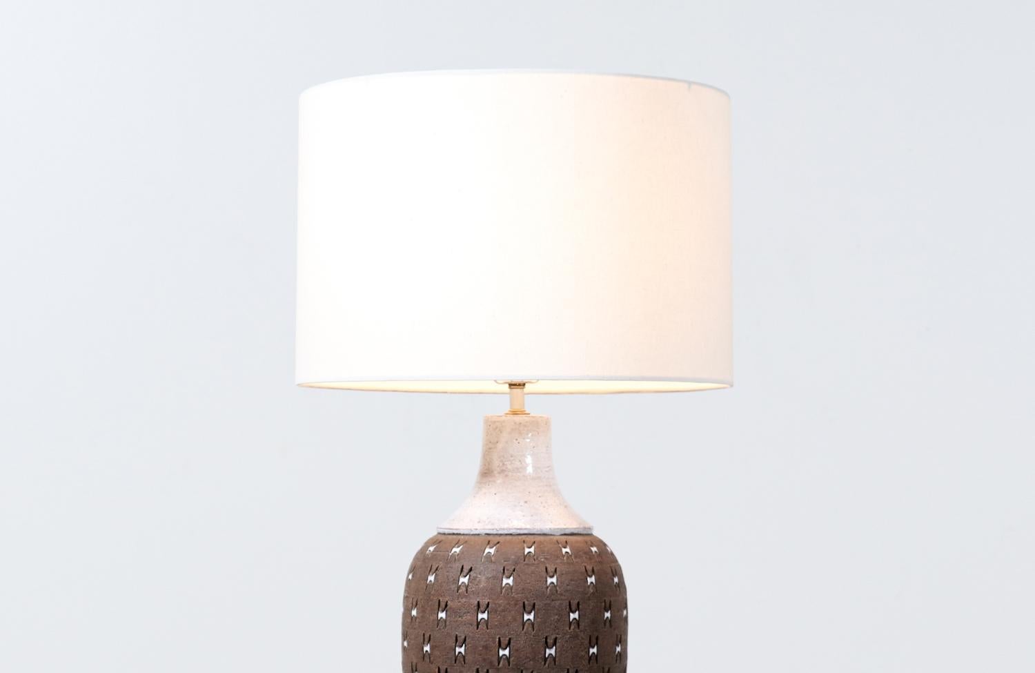 Mid-Century Modern Lampe de table en céramique italienne moderne du milieu du siècle pour Bitossi en vente