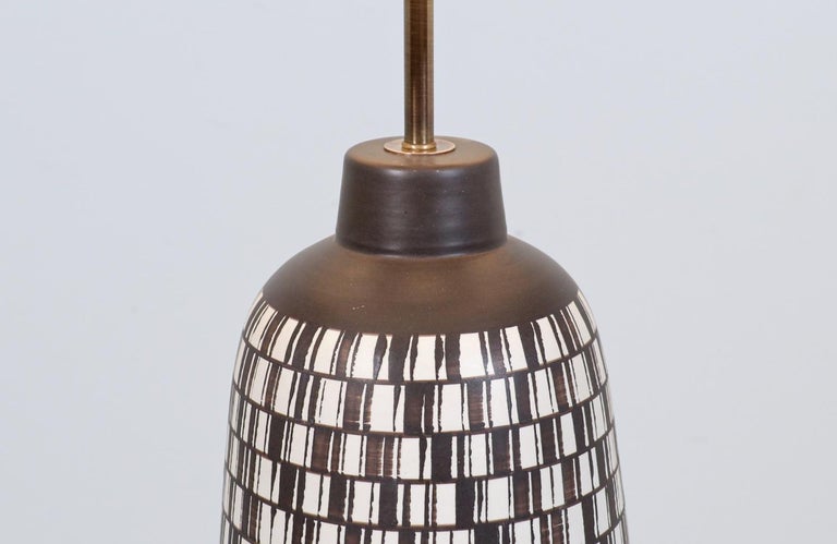 Mid-20th Century Mid-Century Modern Italian Ceramic Table Lamp For Sale