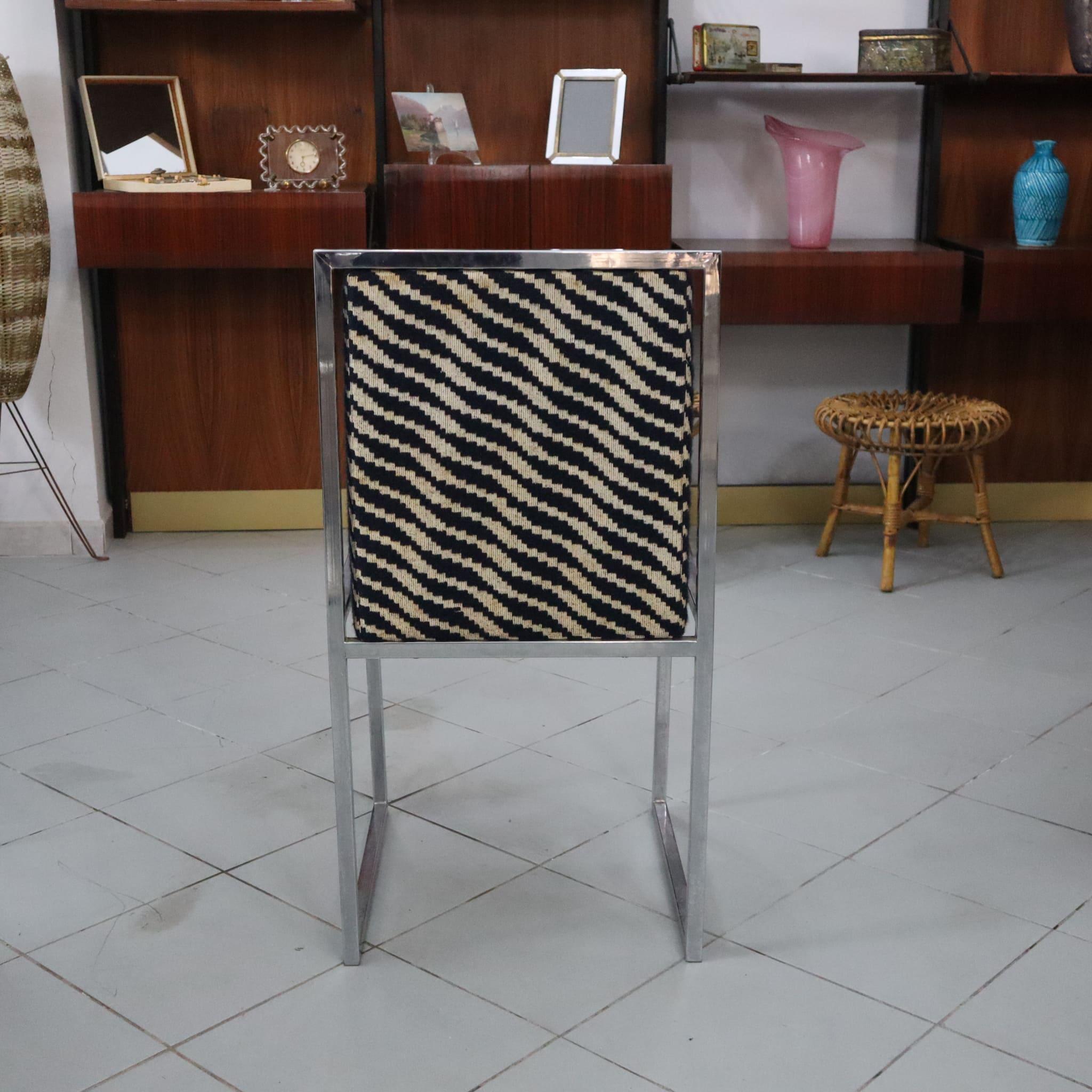 Mid-century modern italian Chairs by Nanda Vigo for Driade 1972, set of four For Sale 6