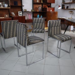 Sedie italiane moderne di metà secolo di Nanda Vigo per Driade 1972, set di quattro pezzi