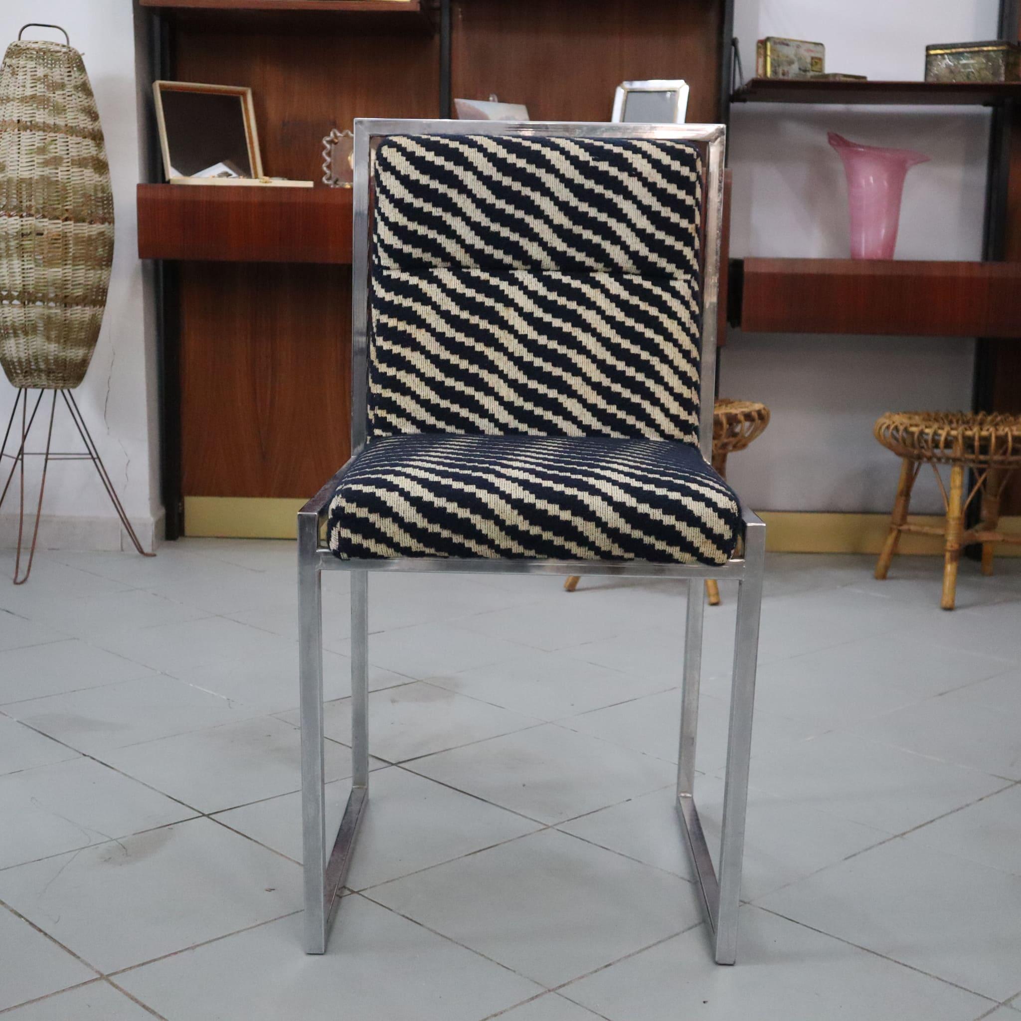 Mid-century modern italian Chairs by Nanda Vigo for Driade 1972, set of four For Sale 1