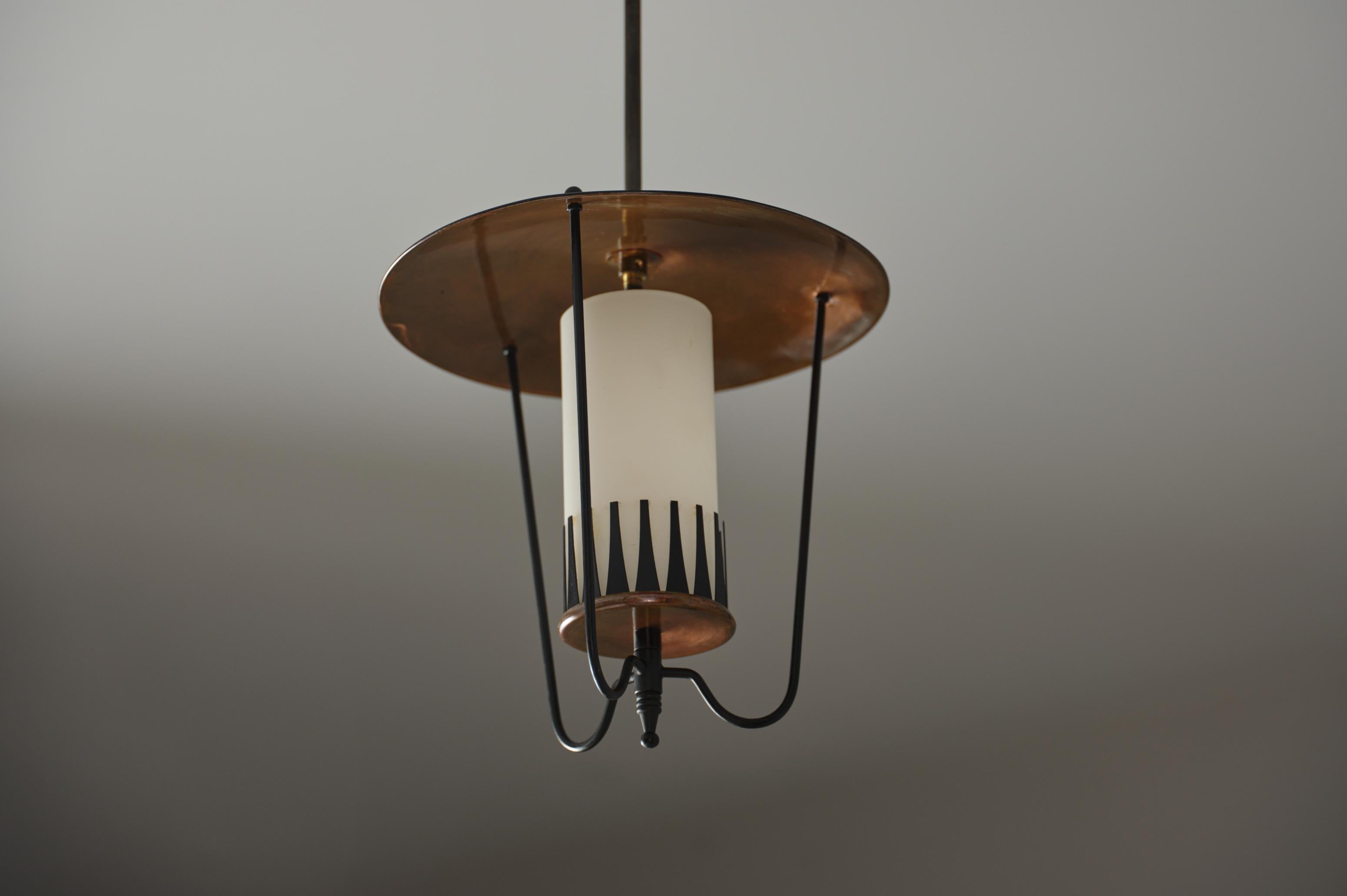 Mid-Century moderno Lampadario italiano moderno di metà secolo in vendita