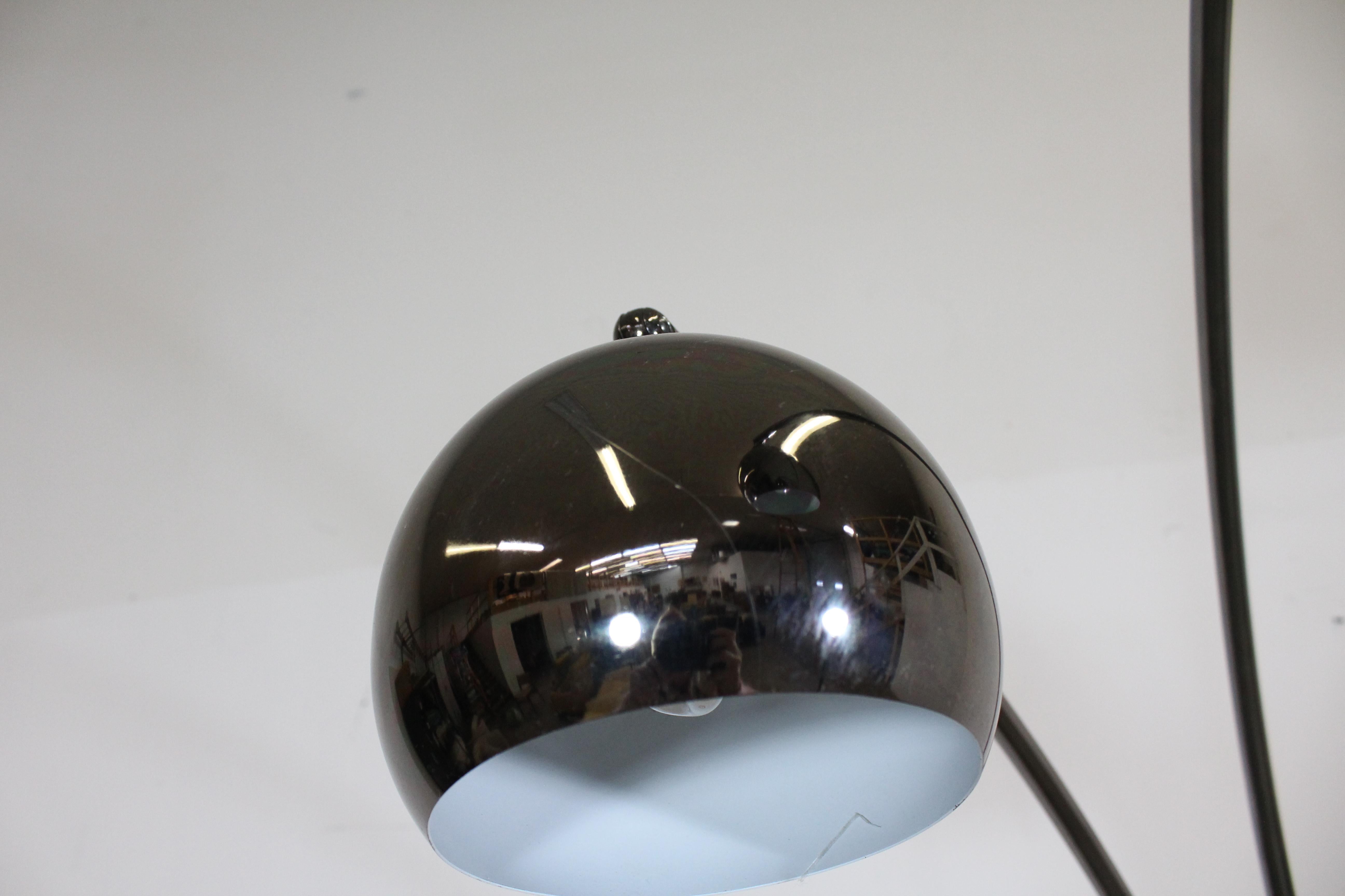 mcm chrome floor lamp