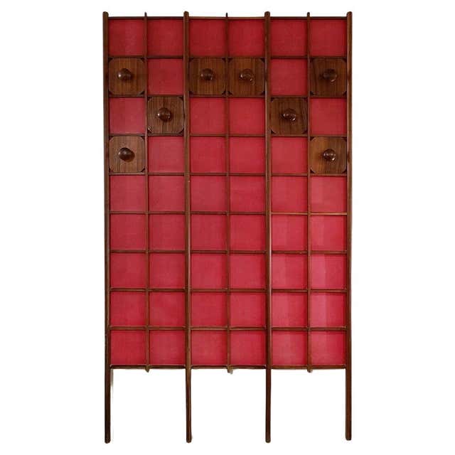 Mid-Century Modern Baldwin Acrosonic Piano in Walnut and Caning, 1960's ...