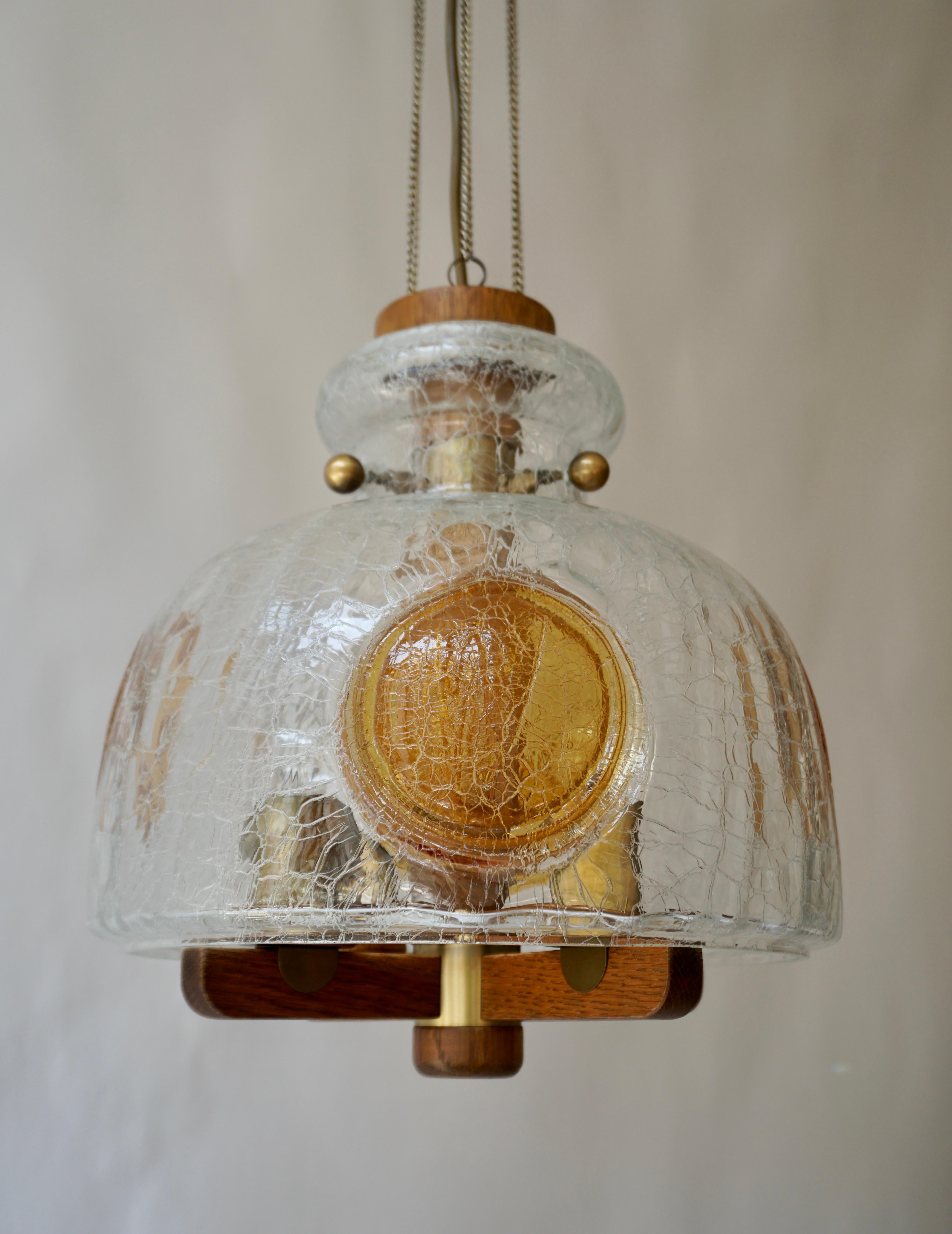 Lampe à suspension italienne en verre d'art soufflé à la bouche coloré de Murano, mi-siècle moderne en vente 5