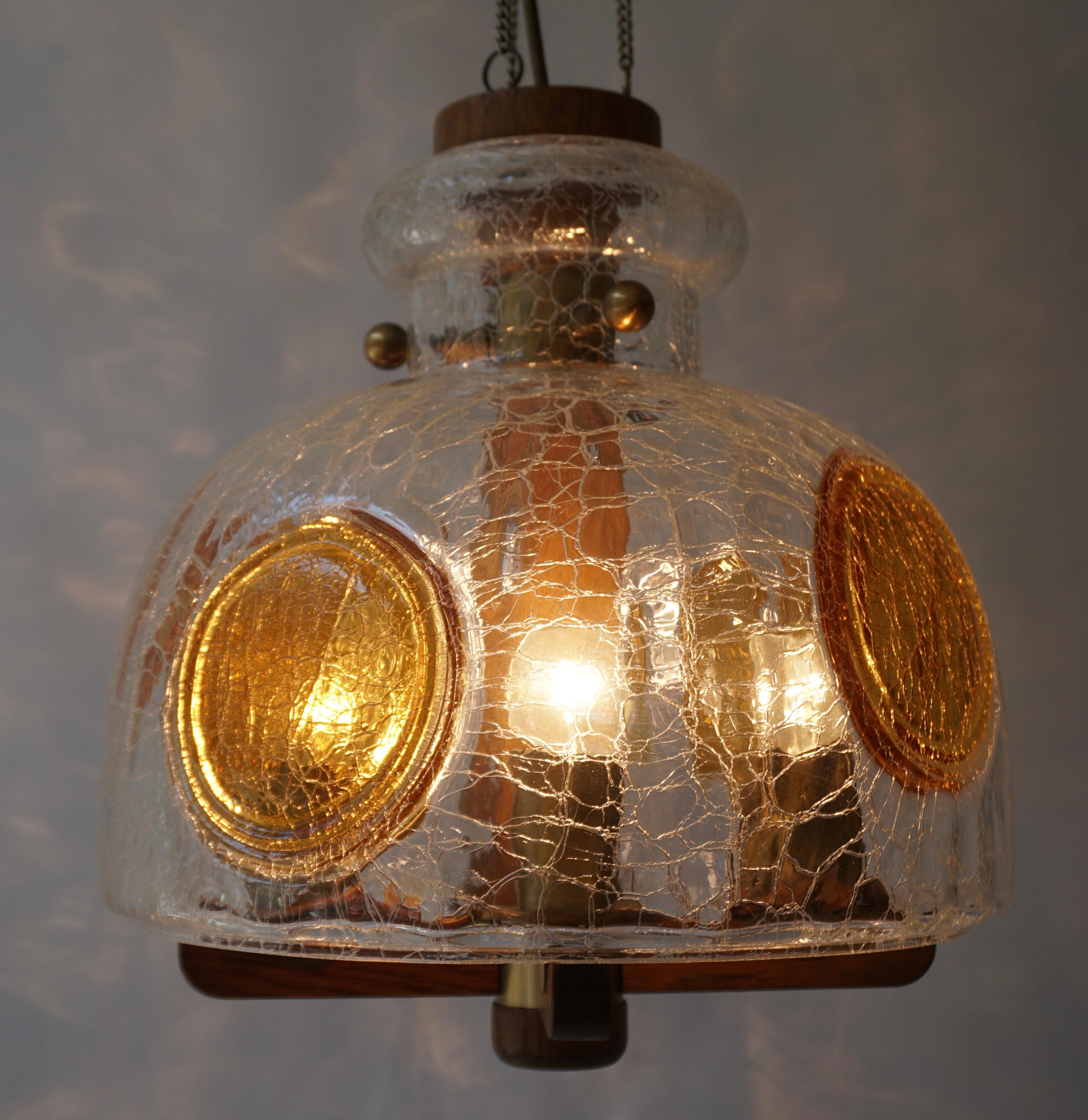 Lampe à suspension italienne en verre d'art soufflé à la bouche coloré de Murano, mi-siècle moderne en vente 6