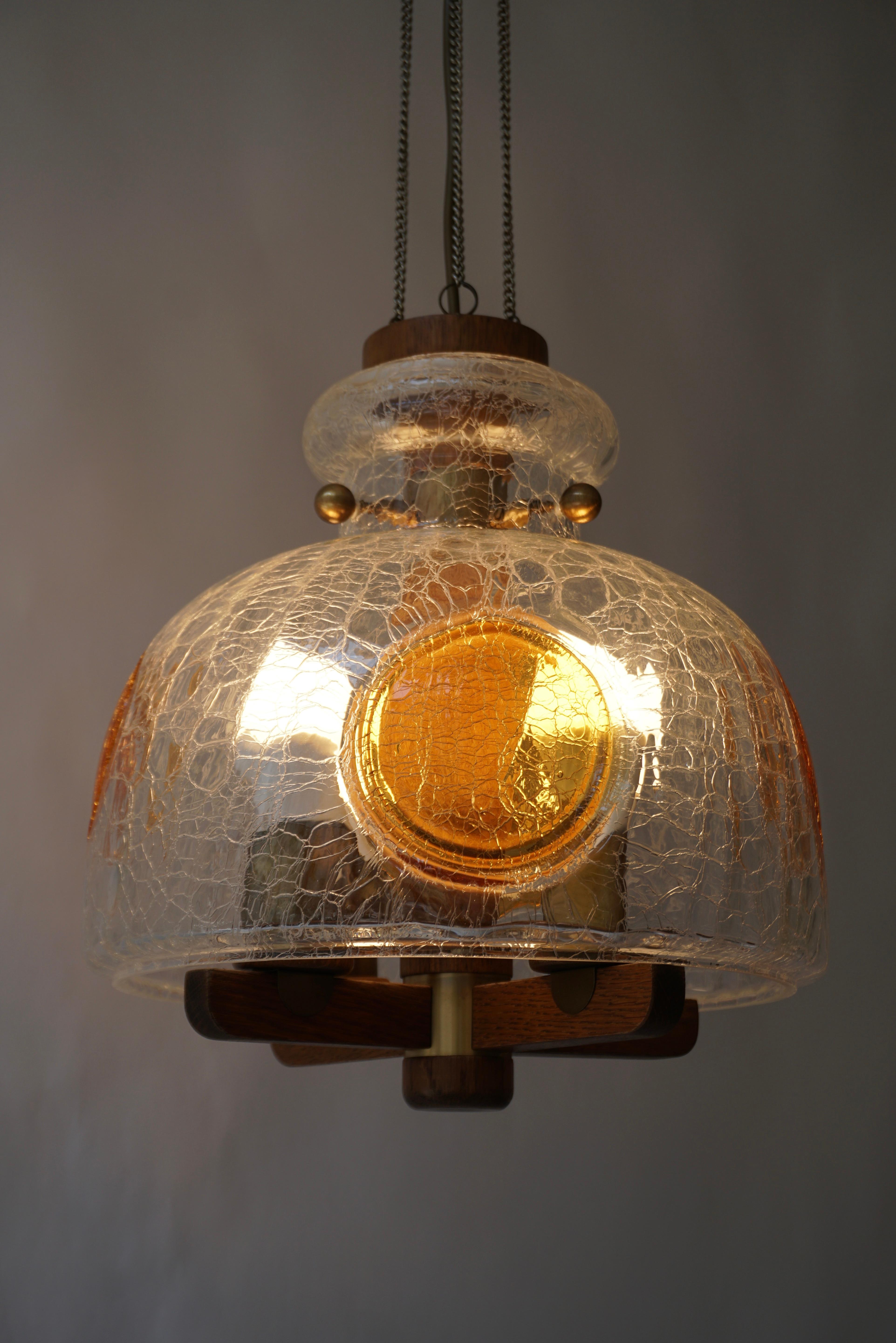 Lampe à suspension italienne en verre d'art soufflé à la bouche coloré de Murano, mi-siècle moderne en vente 7