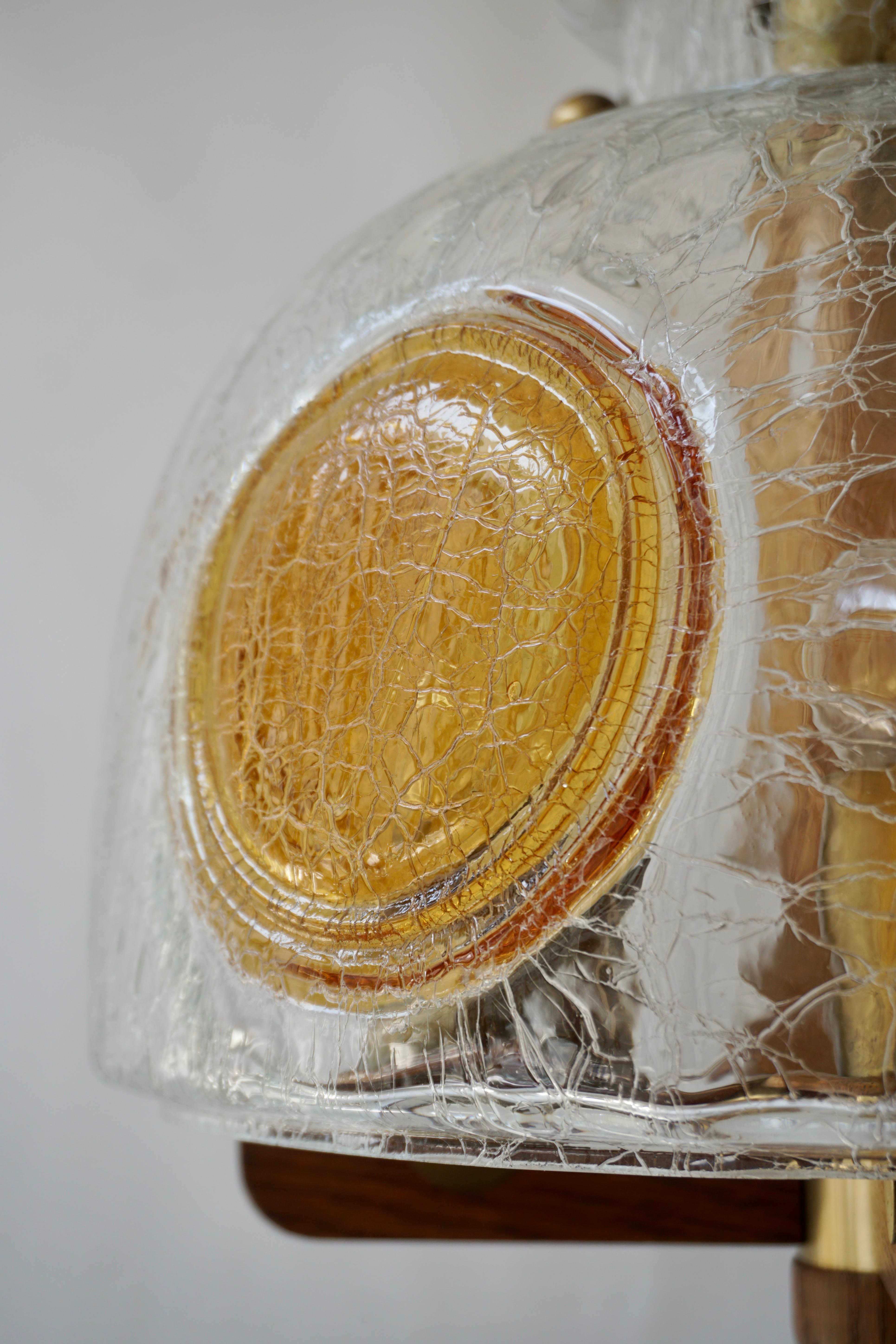 Lampe à suspension italienne en verre d'art soufflé à la bouche coloré de Murano, mi-siècle moderne en vente 12