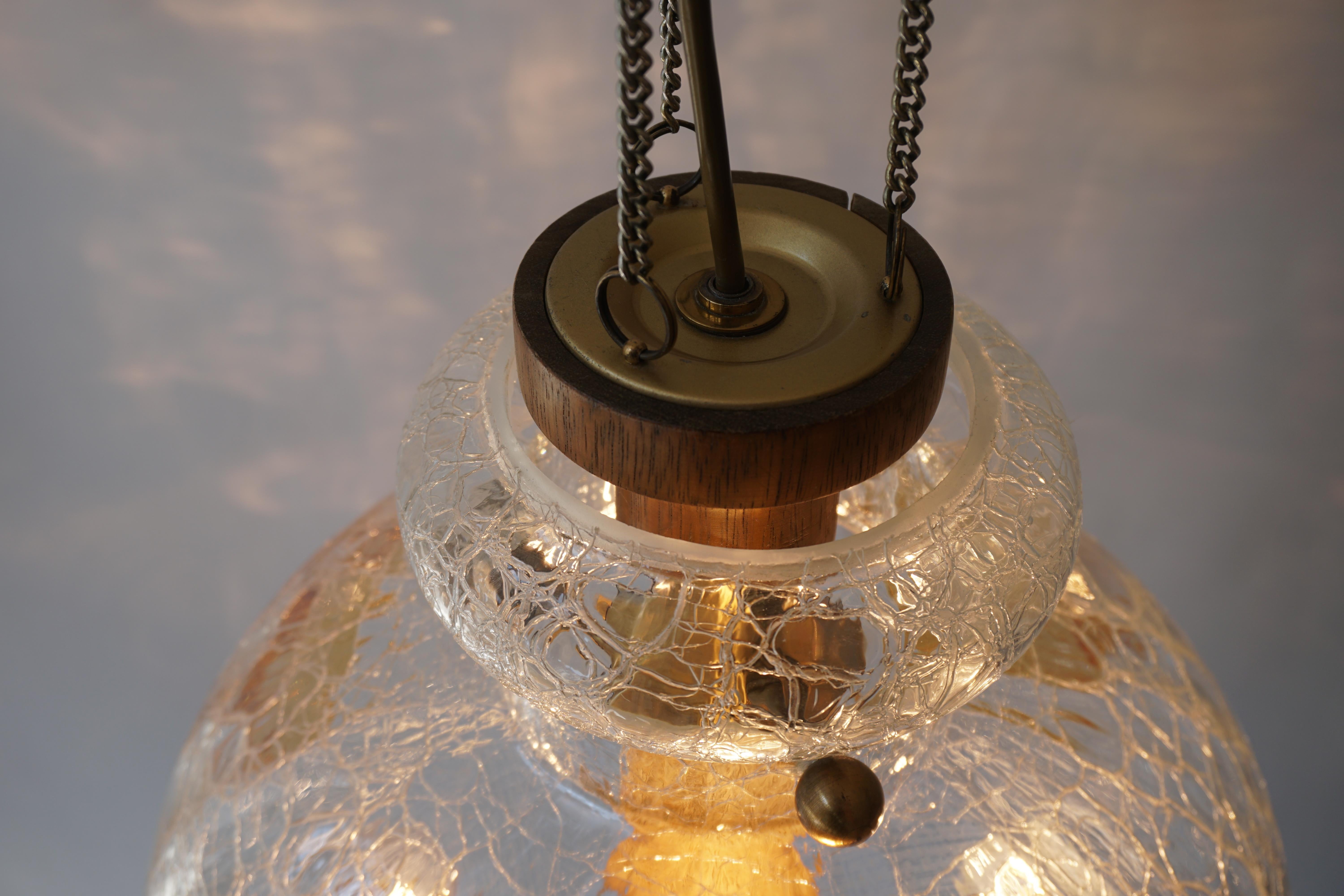 Lampe à suspension italienne en verre d'art soufflé à la bouche coloré de Murano, mi-siècle moderne en vente 13
