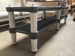Mid-Century Modern Italian Console Made with Richard Ginori Ceramic Insulators