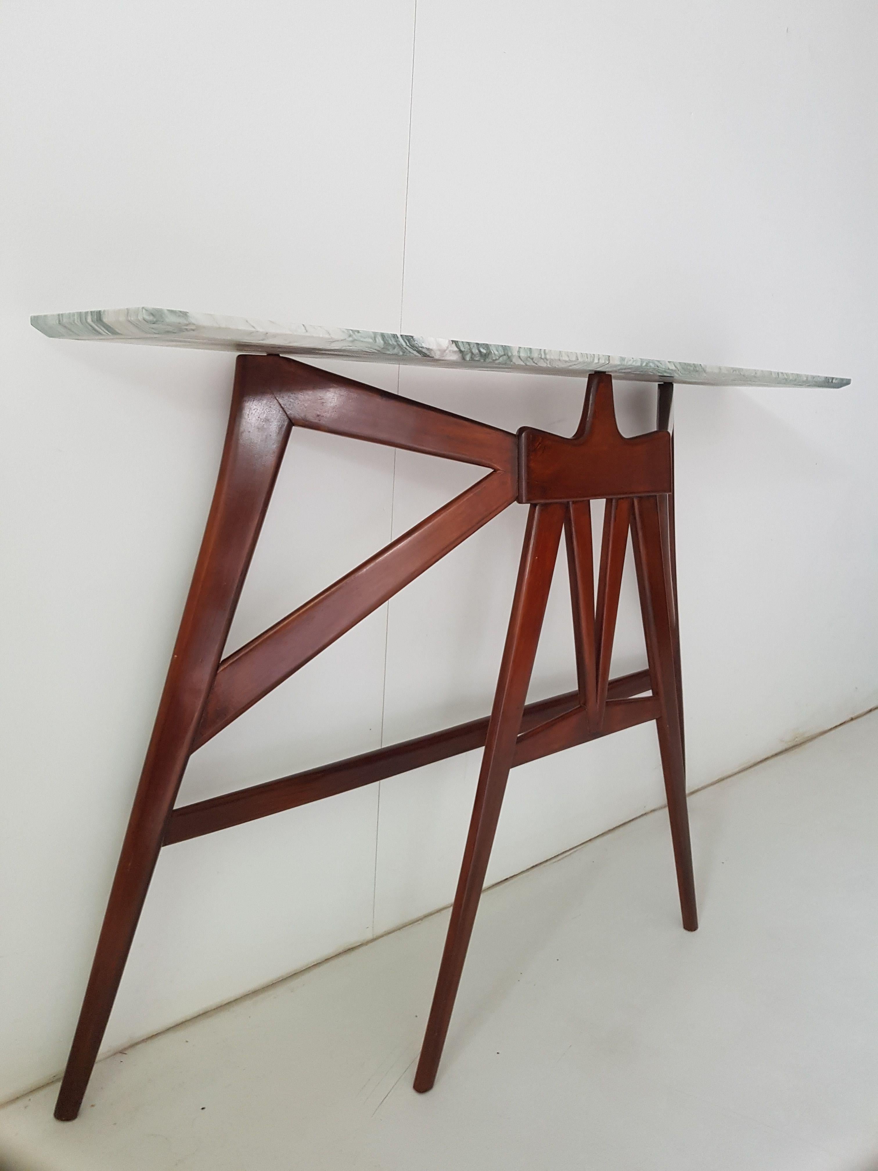 Mid-20th Century Mid-Century Modern Italian Console Table in the Manner of Enzio Mari For Sale