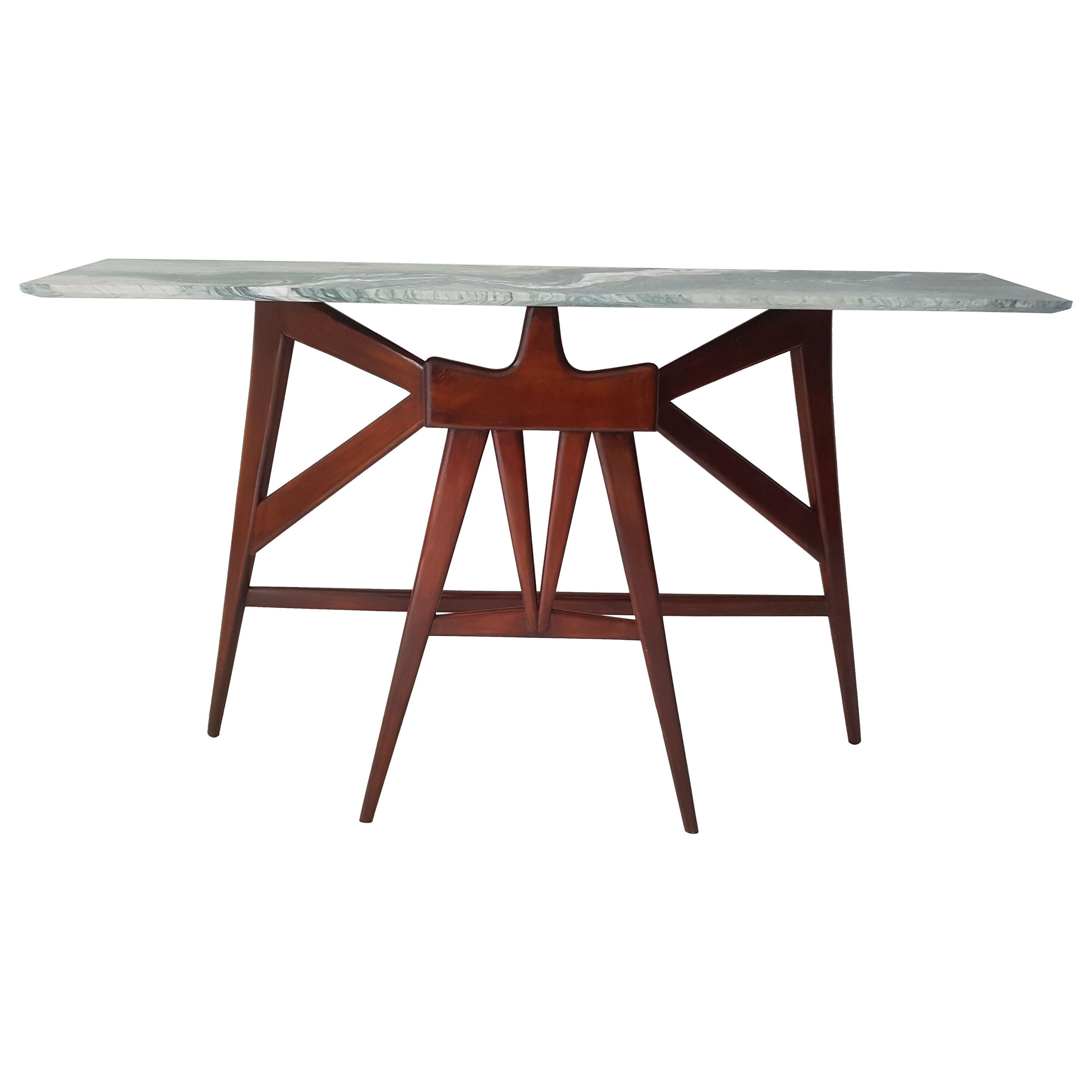 Mid-Century Modern Italian Console Table in the Manner of Enzio Mari For Sale