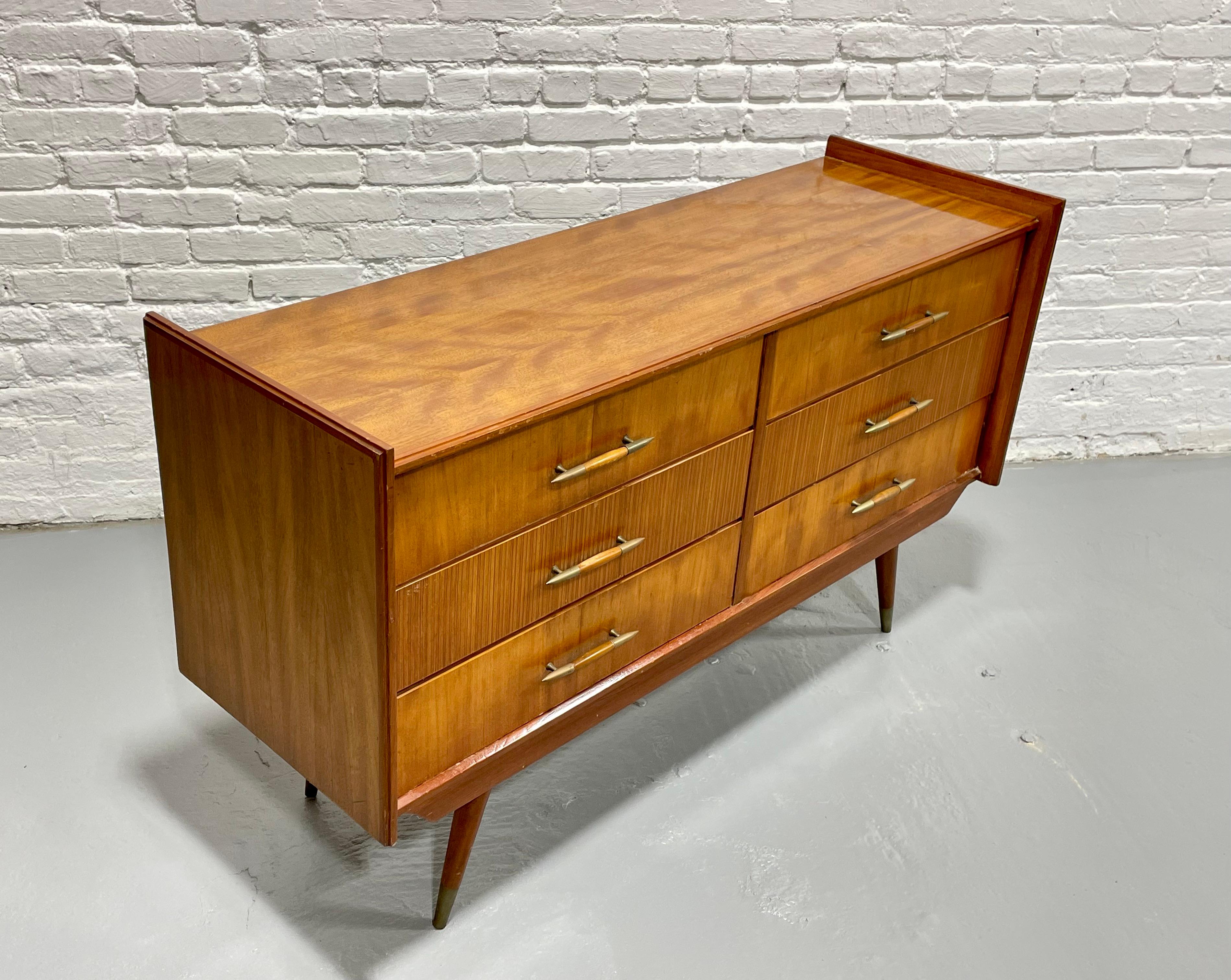Mid Century MODERN Italian CREDENZA / Long DRESSER, c. 1950's 2