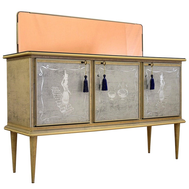 Umberto Mascagni credenza, 1950s