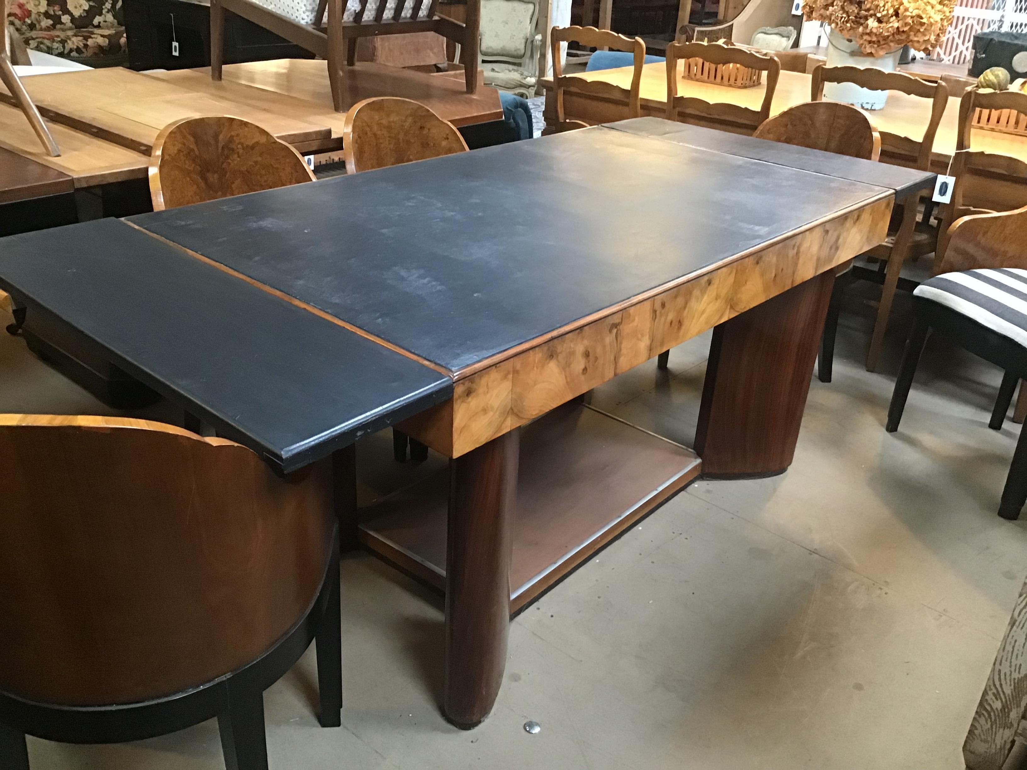 Art Deco Mid-Century Modern Italian Deco Adjustable Table, 1940s For Sale